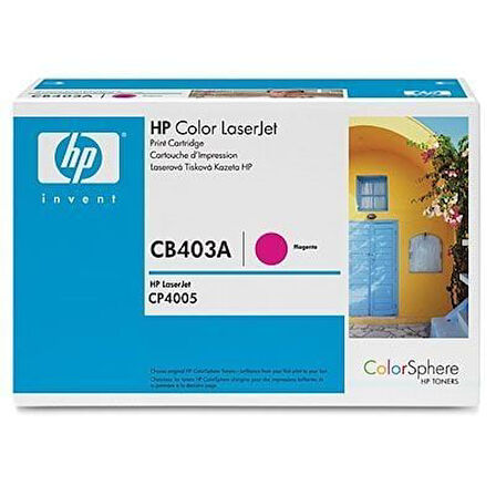 HP CB403A (642A) Kırmızı Magenta Orjinal Toner LaserJet CP4005n KUTU HASARLI