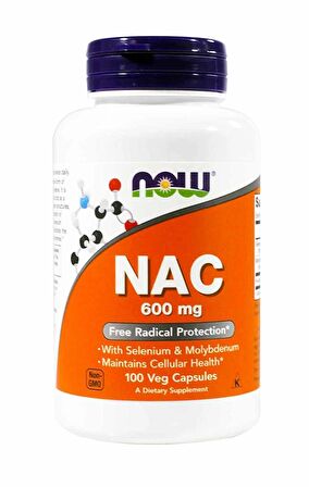 NOW Foods, NAC 600 mg 100 Vegetarian Capsules