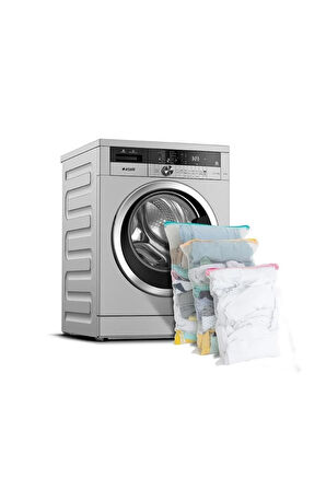 3 Adet Çamaşır Yıkama Filesi Renkli Fermuarlı