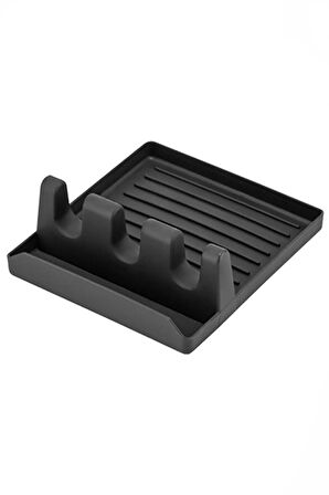 Tencere Kapak Tutucu Ve Kaşıklık Tencere Kapağı Standı Kaşık Kepçe Altlığı Düzenleyici 