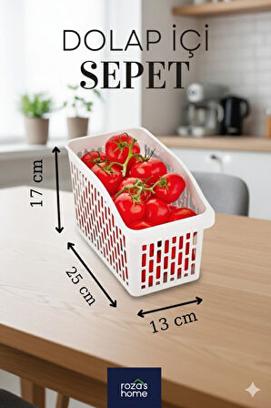 6 Adet Buzdolabı Içi Düzenleyici Sebze Meyve Sepeti Mutfak Banyo Tezgah Altı Üstü Organizer