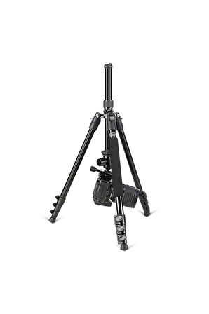 M6 Profesyonel DSLR Tripod-Monopod Alüminyum Alaşımlı Ultra Hafif Gövde