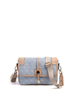 Silver Polo  Kadın Çapraz Çanta 1182-46522 SILVER POLO ÇAPRAZ Kadın ÇANTASI M178 MAVİ-MAT TEN