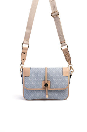 Silver Polo  Kadın Çapraz Çanta 1182-46522 SILVER POLO ÇAPRAZ Kadın ÇANTASI M178 MAVİ-MAT TEN