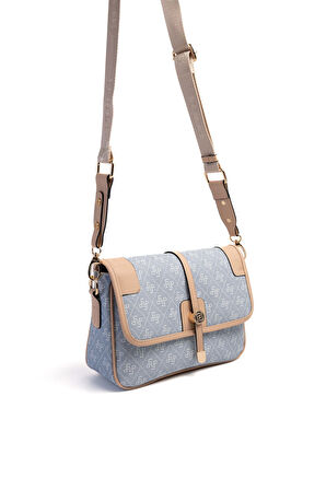 Silver Polo  Kadın Çapraz Çanta 1182-46522 SILVER POLO ÇAPRAZ Kadın ÇANTASI M178 MAVİ-MAT TEN