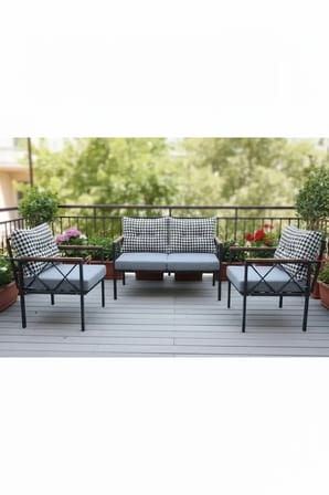 Safir 2+1+1 Kaz Ayağı Kırlent Bahçe,balkon,cafe Teras Mobilyası,çay Seti,koltuk Takımı,ofis Mobilyası