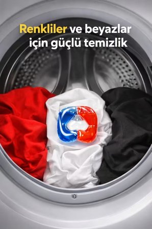 Delete Çamaşır Yıkama Kapsülü - Renkliler ve Beyazlar - 33 Yıkama