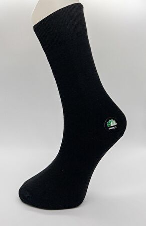 CİHO SOCKS Premium 6 Çift Bambu Dikişsiz Siyah-Koyu Lacivert-Füme Erkek Soket Çorap