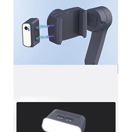 F12_Otomatik Yüz İzleme 3 Eksenli Gimbal Telefon Tutucu 360 ° Ayarlanabilir Selfie Çubuğu-Tripod