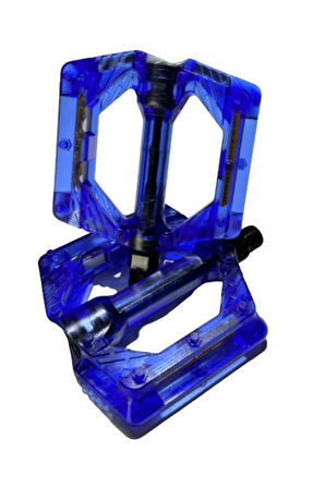 BİKE SKY EVO  ŞEFFAF RENKLİ PLATFORM GENİŞ PEDAL PLATFORM BİSİKLET  PEDALI REFLEKTÖRLÜ