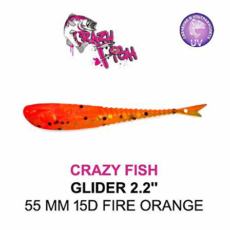 CRAZY FISH GLIDER 2.2'' / 55 MM SAHTE SİLİKON