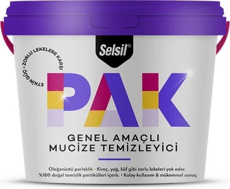 Selsil Pak Genel Amaçlı  Temizleyici 500 Gr  2 Adet