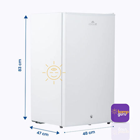 Cool Life 90 Litre Beyaz 12/24 Volt Buzdolabı