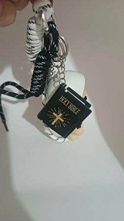Bordo Rugan Çanta & Kitaplı Ayıcık İncili Charm + Kalpli Gold Kolye 3’lü Şık Kombin Set