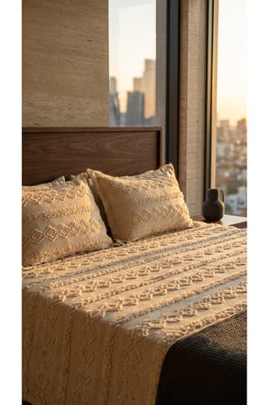 Çift Kişilik Yatak Örtüsü Takımı 250 x 260 cm – Valonlu Model 2 Adet 50 x 70 Yastık Kılıfı