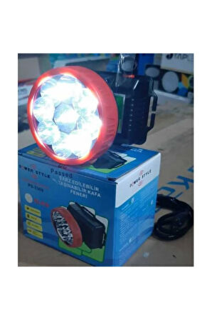 Ps-3309 9 Ledli Çok Ledli Şarjlı Led Kafa Feneri