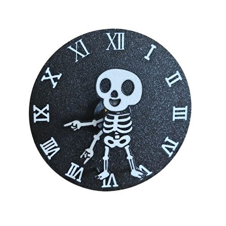 3d İskelet Masa Saati