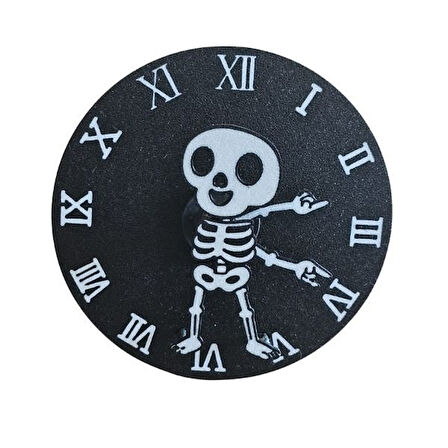 3d İskelet Masa Saati
