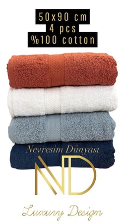 Nevresim Dünyası 50x100 4lü Havlu Prime 3