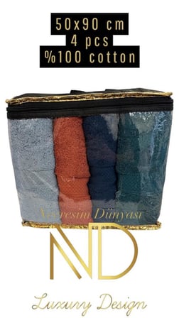 Nevresim Dünyası 50x100 4lü Havlu Prime 5