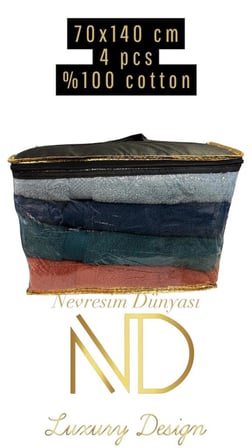 Nevresim Dünyası 70x140 4lü Havlu Prime 5