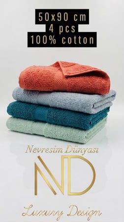 Nevresim Dünyası 50x100 4lü Havlu Prime 6