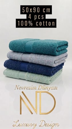 Nevresim Dünyası 50x100 4lü Havlu Prime 7