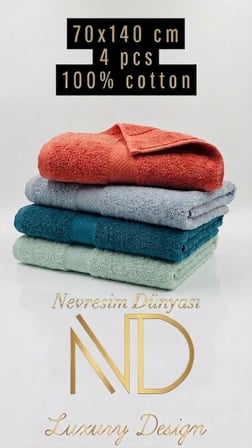 Nevresim Dünyası 70x140 4lü Havlu Prime 6