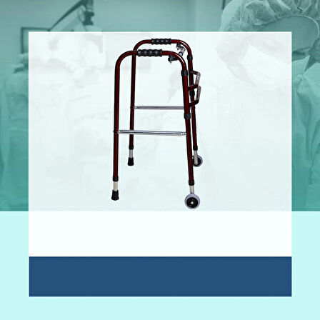 RW2520 WALKER TEKERLEKLİ YÜRÜTEÇ /BORDO