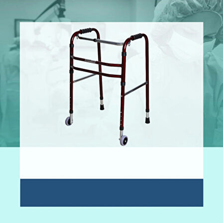RW2520 WALKER TEKERLEKLİ YÜRÜTEÇ /BORDO