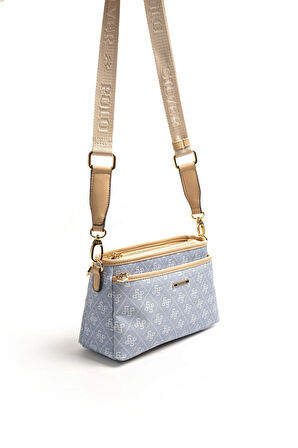 Silver Polo  Kadın Çapraz Çanta 1184-46572 SILVER POLO ÇAPRAZ Kadın ÇANTASI M178 MAVİ-MAT TEN