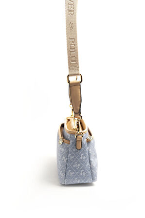 Silver Polo  Kadın Çapraz Çanta 1184-46572 SILVER POLO ÇAPRAZ Kadın ÇANTASI M178 MAVİ-MAT TEN