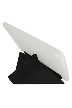 Galaxy Tab S6 P617 Kılıf Tri Folding Kalem Bölmeli Standlı Kılıf