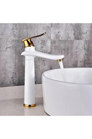 Banyo Çanak Lavabo Bataryası Beyaz Gold Yeni 5 Yıl Garantili