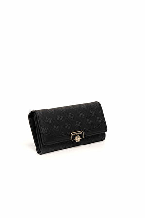 Silver Polo  Kadın Portföy Çantası 979-46578 SILVER POLO Kadın PORTFÖY M178 SİYAH-MAT SİYAH