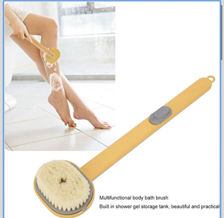 Yumuşak uzun saplı banyo fırçası