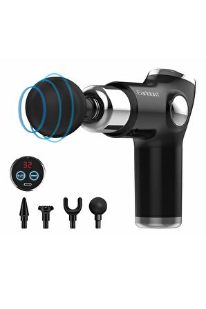 ET-V3 Şarjlı Masaj Aleti Fuchsia Type-C 30W Profosyonel Masaj Aleti 