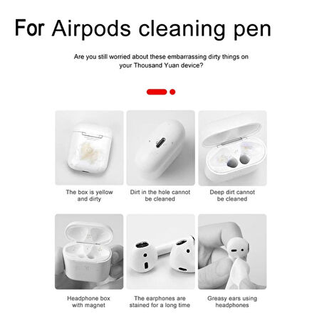 Kulaklık Temizleme Kiti Çok Fonksiyonlu Telefon Tablet Elektronik Eşya Temizleme Kiti