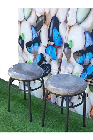 2'li Tabure Statık Ayaklı