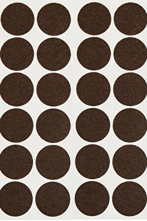 24 Mm Yapışkanlı Mobilya Ayağı Keçesi Zemin Koruyucu Masa Sandalye Parke Koruma Pedi (66'LI PAKET)