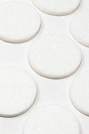 20 Mm Yapışkanlı Mobilya Ayağı Keçesi Zemin Koruyucu Masa Sandalye Parke Koruma Pedi (96'LI PAKET)