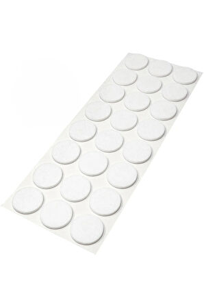 24 Mm Yapışkanlı Mobilya Ayağı Keçesi Zemin Koruyucu Masa Sandalye Parke Koruma Pedi (33'LÜ PAKET)