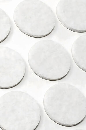 Yapışkanlı Mobilya Masa Sandalye Parke Zemin Ayak Koruyucu Kaydırmaz Keçesi 24 Mm (56'lı PAKET)