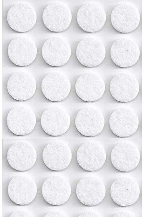 Yapışkanlı Mobilya Masa Sandalye Parke Zemin Ayak Koruyucu Kaydırmaz Keçesi 28 Mm (56'lı PAKET)