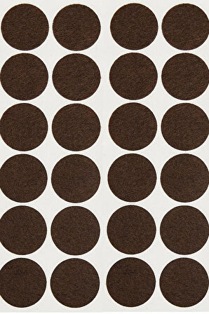 Yapışkanlı Mobilya Masa Sandalye Parke Zemin Ayak Koruyucu Kaydırmaz Keçesi 15 Mm (144'LÜ PAKET)