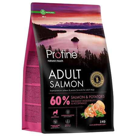 Profine GLUTENSİZ SOMONLU YETİŞKİN KÖPEK MAMASI 3 KG