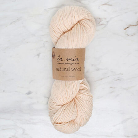 La Mia Natural Wool Krem El Örgü İpi - L289 - 34394