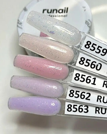 Runail Professional Protez Tırnak Jeli UV Builder Gel Yki Pembe Lila 15Gr. 8562