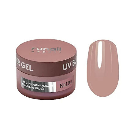 Runail Expert Protez Tırnak Jeli UV Gel Nude Koyu Şeftali 15Gr. 114