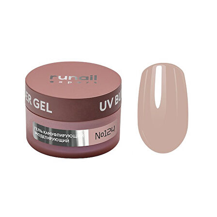 Runail Expert Protez Tırnak Jeli UV Gel Nude Pembe Bej 50Gr. 124